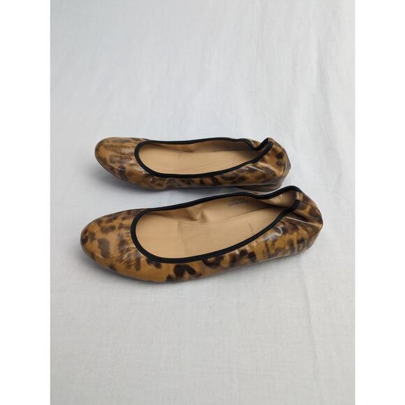 J. Crew Flats Size 8.5 Lula Leopard Ballet Business Casual Office Professional - Picture 3 of 9